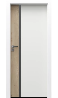 Drzwi Porta DUO 4.A Dąb Klasyczny 3D z szybą